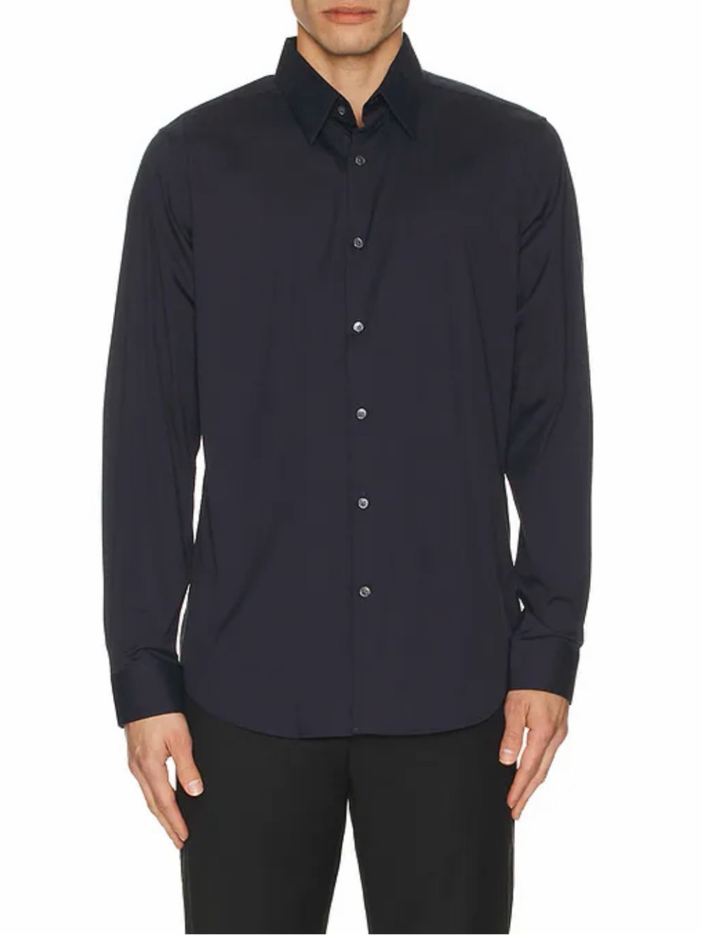 Theory Sylvain Wealth Dress Shirt in Eclipse | Size XL